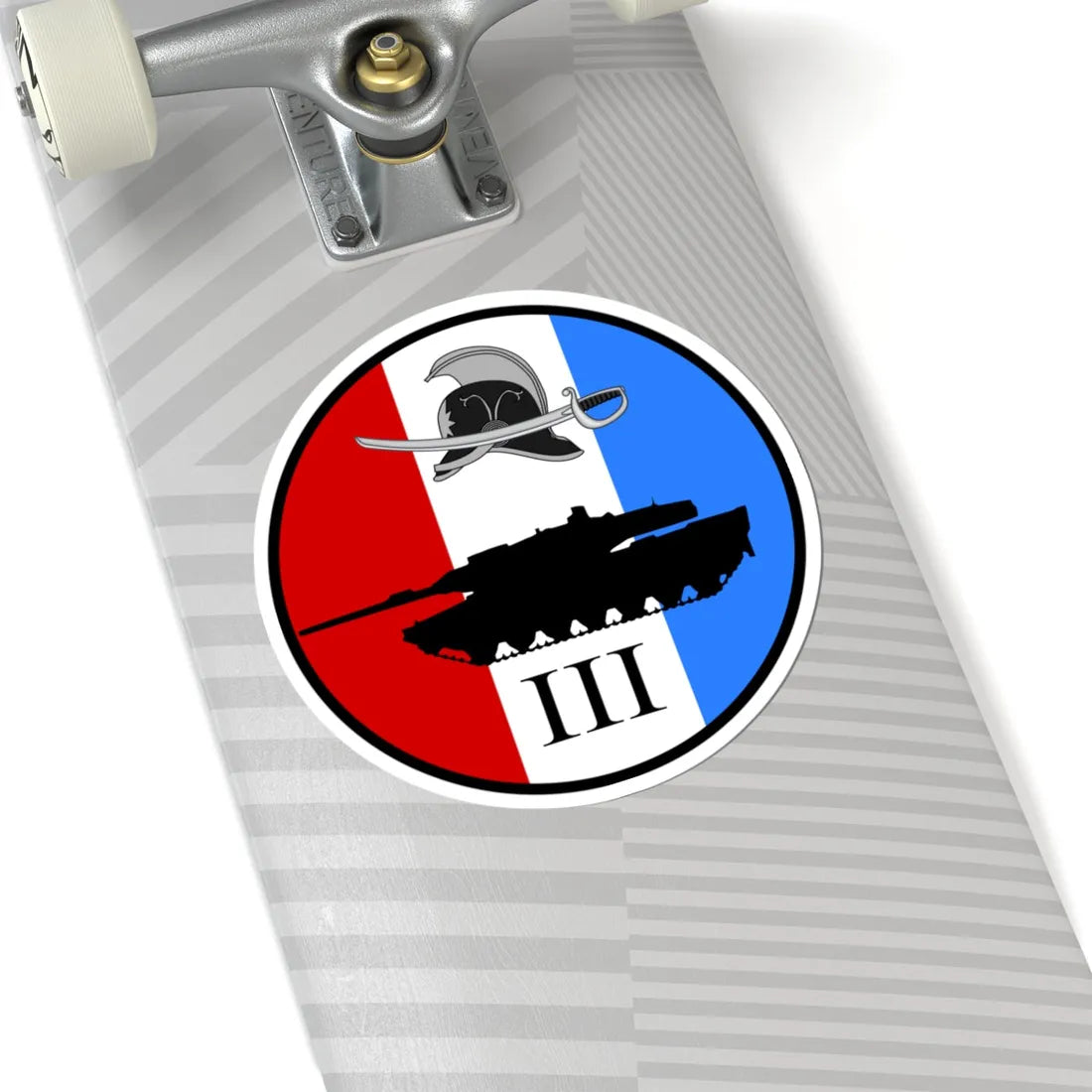 Emblem for the III-JDR (Denmark) (Coat of Arms) STICKER Vinyl Kiss-Cut Decal - The Sticker Space