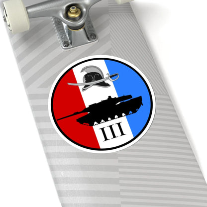 Emblem for the III-JDR (Denmark) (Coat of Arms) STICKER Vinyl Kiss-Cut Decal - The Sticker Space