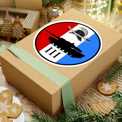 Emblem for the III-JDR (Denmark) (Coat of Arms) STICKER Vinyl Kiss-Cut Decal - The Sticker Space