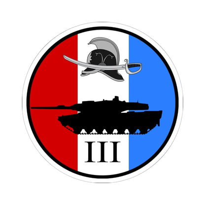 Emblem for the III-JDR (Denmark) (Coat of Arms) STICKER Vinyl Kiss-Cut Decal - The Sticker Space