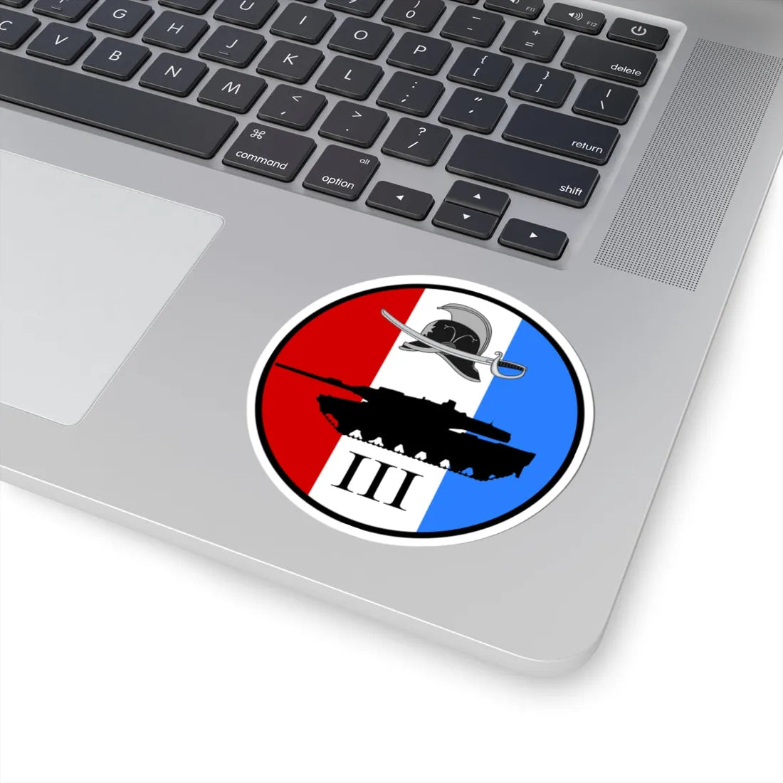 Emblem for the III-JDR (Denmark) (Coat of Arms) STICKER Vinyl Kiss-Cut Decal - The Sticker Space