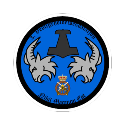 Emblem for the III-TRR (Denmark) (Coat of Arms) STICKER Vinyl Kiss-Cut Decal - The Sticker Space