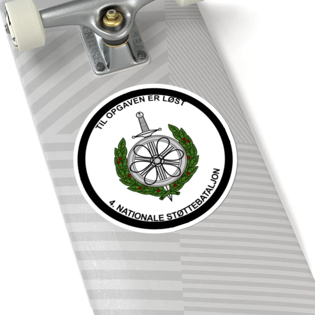 Emblem for the IV-TRR (Denmark) (Coat of Arms) STICKER Vinyl Kiss-Cut Decal - The Sticker Space