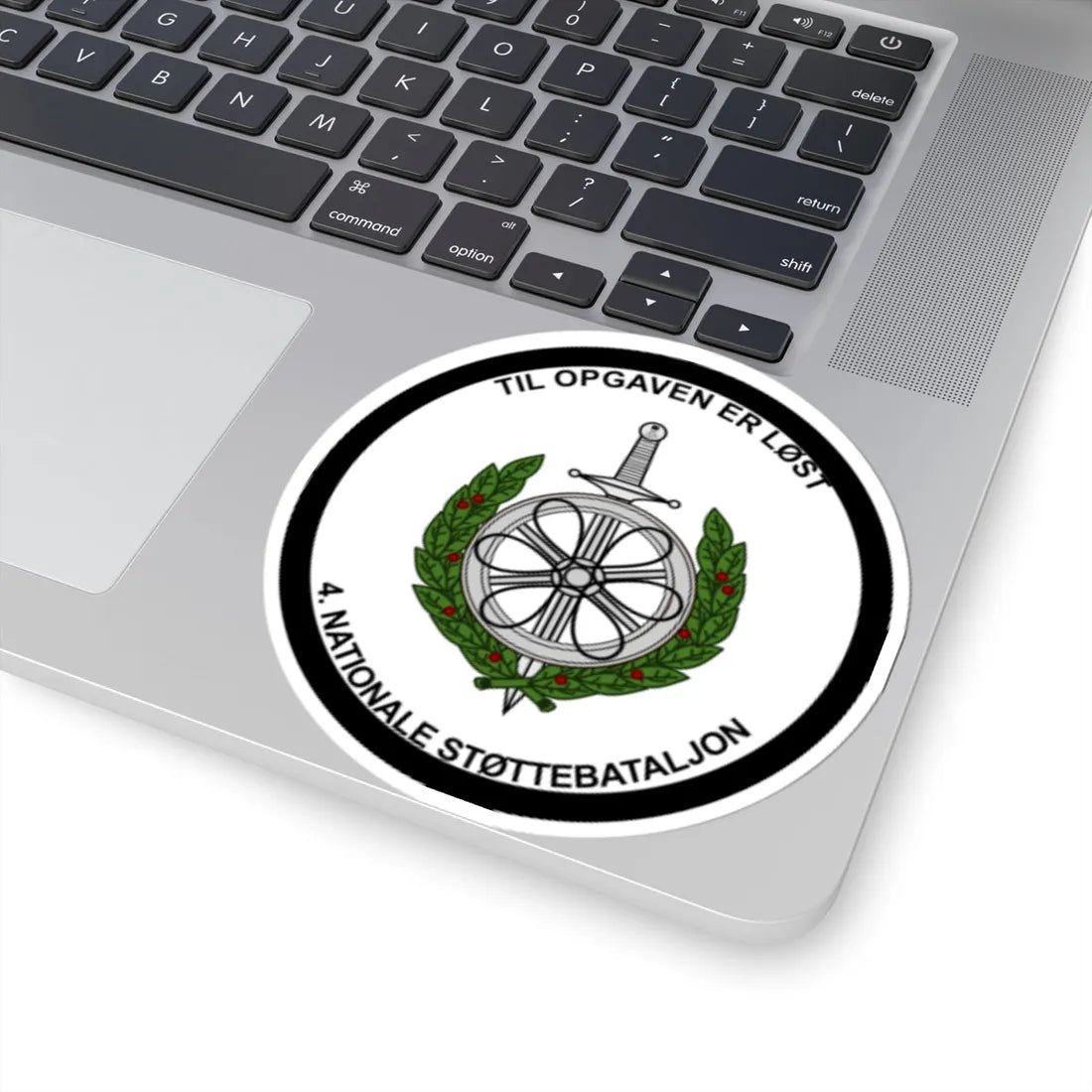 Emblem for the IV-TRR (Denmark) (Coat of Arms) STICKER Vinyl Kiss-Cut Decal - The Sticker Space