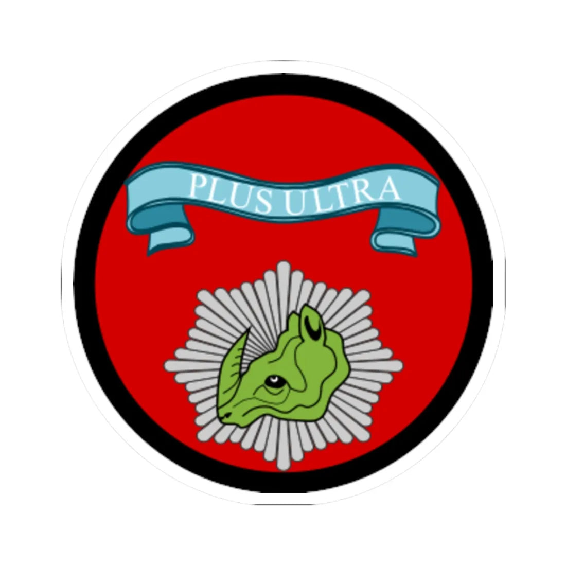Emblem for the LG 1Staff (Denmark) (Coat of Arms) STICKER Vinyl Kiss-Cut Decal 3 Inch White - The Sticker Space