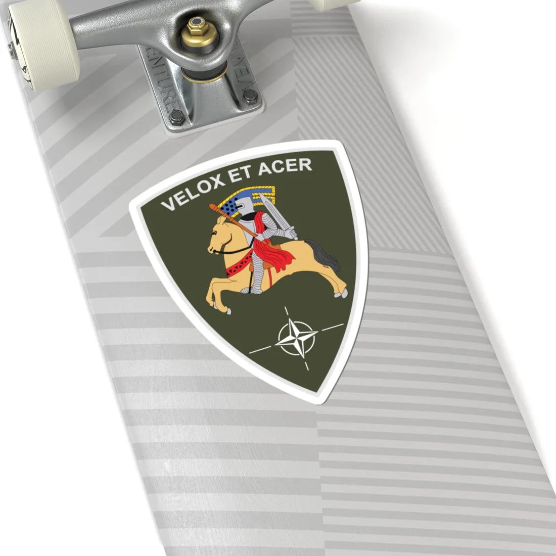 Emblem for the Multinational Division North (Denmark) (Coat of Arms) STICKER Vinyl Kiss-Cut Decal - The Sticker Space