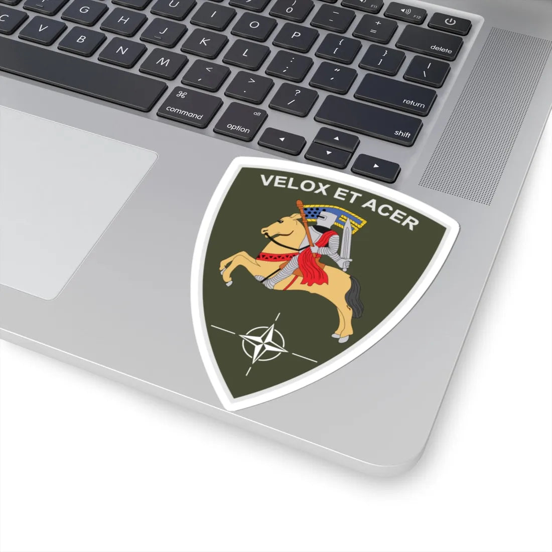 Emblem for the Multinational Division North (Denmark) (Coat of Arms) STICKER Vinyl Kiss-Cut Decal - The Sticker Space