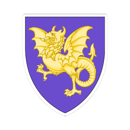 Emblem for the Staff-I-FLR (Denmark) (Coat of Arms) STICKER Vinyl Kiss-Cut Decal 4 Inch White - The Sticker Space