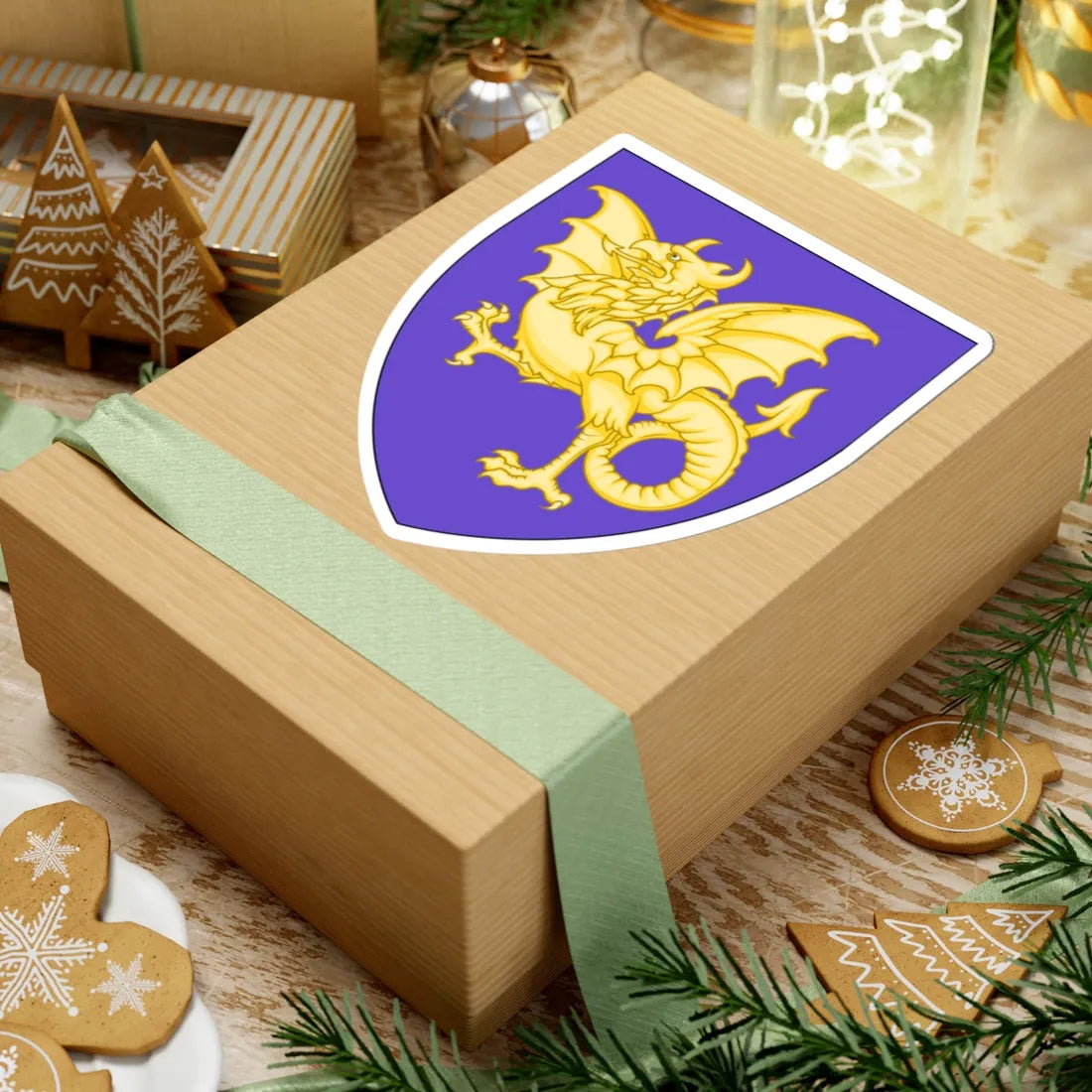 Emblem for the Staff-I-FLR (Denmark) (Coat of Arms) STICKER Vinyl Kiss-Cut Decal - The Sticker Space