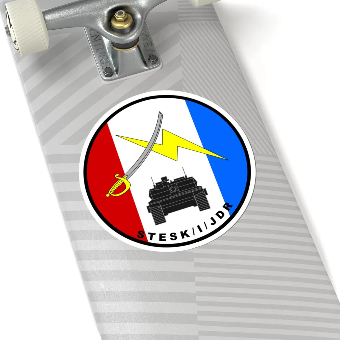 Emblem for the Staff-I-JDR (Denmark) (Coat of Arms) STICKER Vinyl Kiss-Cut Decal - The Sticker Space