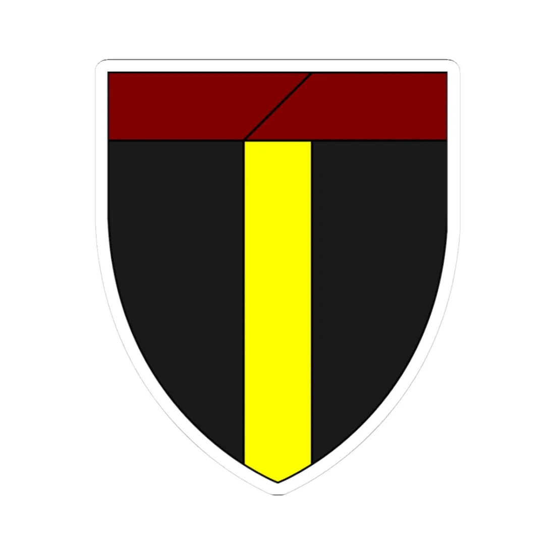 Emblem for the Staff-I Jyske Brigade-KJFR (Denmark) (Coat of Arms) STICKER Vinyl Kiss-Cut Decal 3 Inch White - The Sticker Space