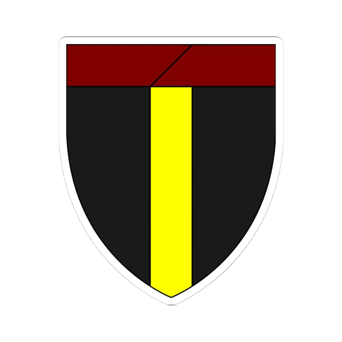 Emblem for the Staff-I Jyske Brigade-KJFR (Denmark) (Coat of Arms) STICKER Vinyl Kiss-Cut Decal 4 Inch White - The Sticker Space