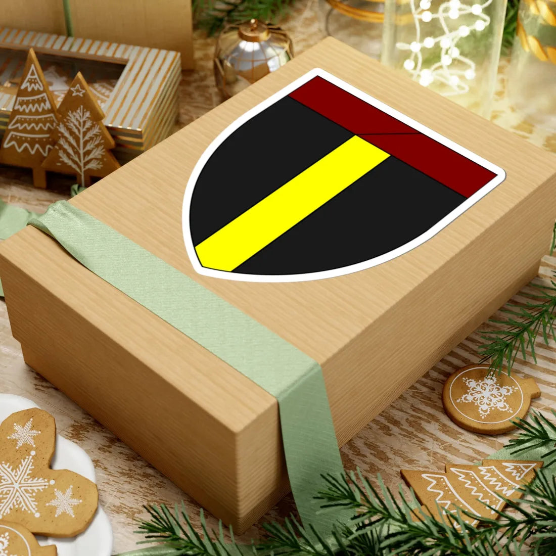 Emblem for the Staff-I Jyske Brigade-KJFR (Denmark) (Coat of Arms) STICKER Vinyl Kiss-Cut Decal - The Sticker Space