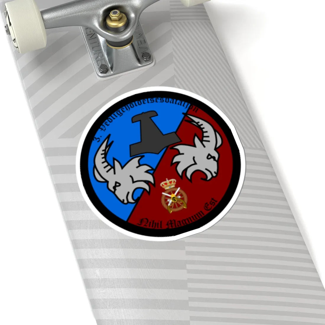 Emblem for the Staff-III-TRR (Denmark) (Coat of Arms) STICKER Vinyl Kiss-Cut Decal - The Sticker Space