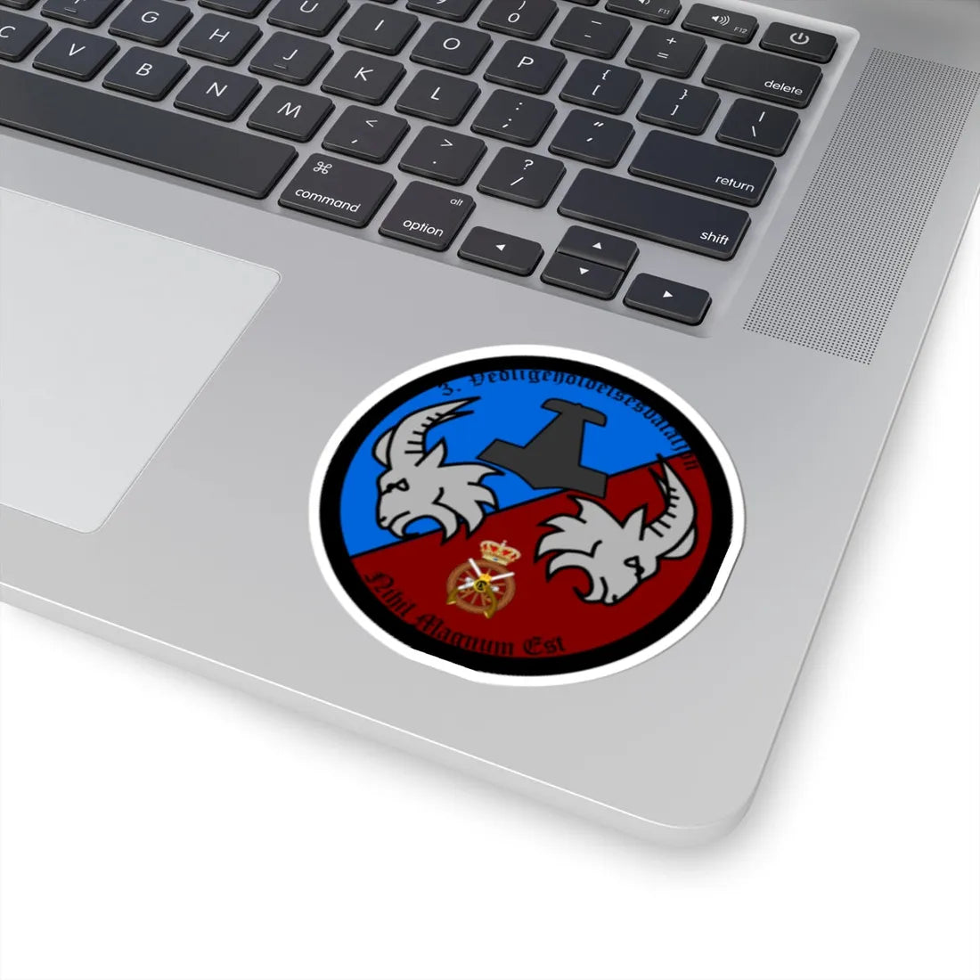 Emblem for the Staff-III-TRR (Denmark) (Coat of Arms) STICKER Vinyl Kiss-Cut Decal - The Sticker Space