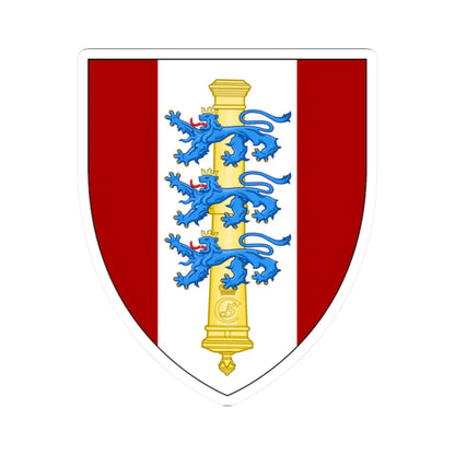 Emblem for the V-SJLAR (Denmark) (Coat of Arms) STICKER Vinyl Kiss-Cut Decal 2 Inch White - The Sticker Space