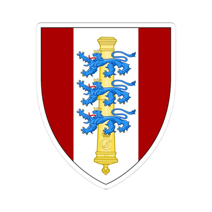 Emblem for the V-SJLAR (Denmark) (Coat of Arms) STICKER Vinyl Kiss-Cut Decal 4 Inch White - The Sticker Space