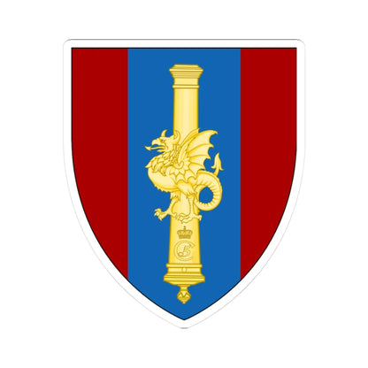 Emblem for the XII-BV (Denmark) (Coat of Arms) STICKER Vinyl Kiss-Cut Decal 3 Inch White - The Sticker Space