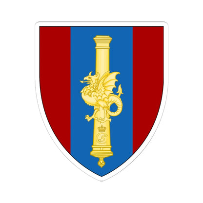 Emblem for the XII-BV (Denmark) (Coat of Arms) STICKER Vinyl Kiss-Cut Decal 6 Inch White - The Sticker Space