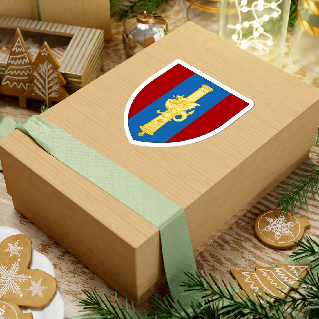 Emblem for the XII-BV (Denmark) (Coat of Arms) STICKER Vinyl Kiss-Cut Decal - The Sticker Space