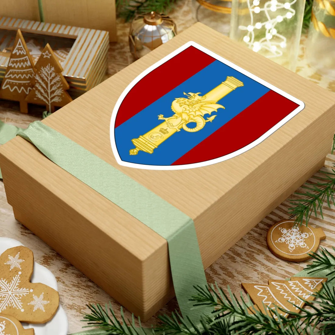 Emblem for the XII-BV (Denmark) (Coat of Arms) STICKER Vinyl Kiss-Cut Decal - The Sticker Space