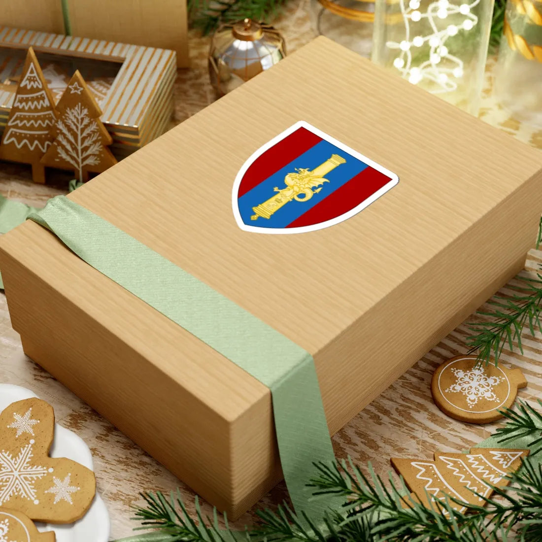 Emblem for the XII-BV (Denmark) (Coat of Arms) STICKER Vinyl Kiss-Cut Decal - The Sticker Space