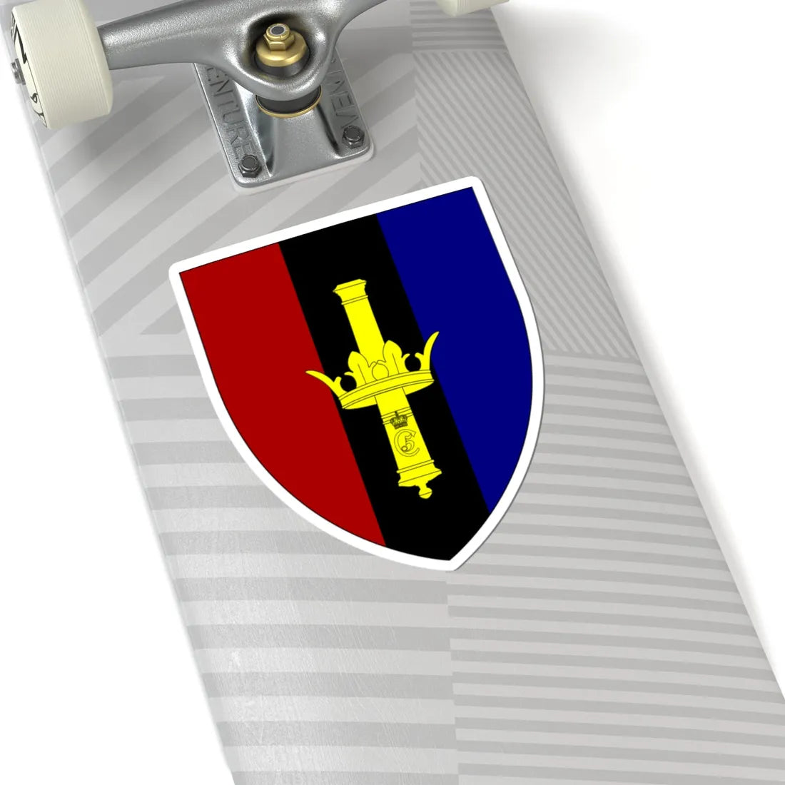 Emblem for the XIV-KRAR (Denmark) (Coat of Arms) STICKER Vinyl Kiss-Cut Decal - The Sticker Space