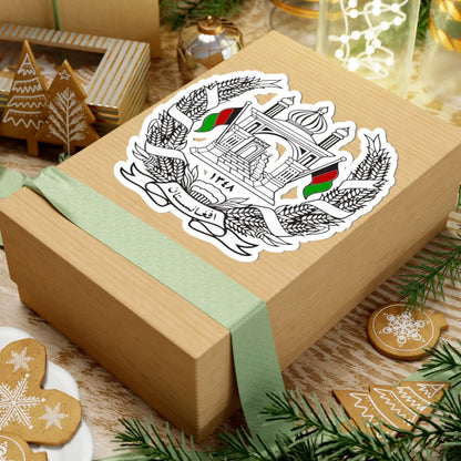 Emblem of Afghanistan 1931-1973 (Afghanistan) (Coat of Arms) STICKER Vinyl Kiss-Cut Decal - The Sticker Space