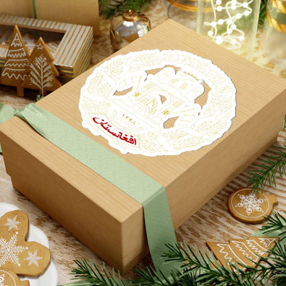 Emblem of Afghanistan present on the flag 2004-2013 (Afghanistan) (Coat of Arms) STICKER Vinyl Kiss-Cut Decal - The Sticker Space