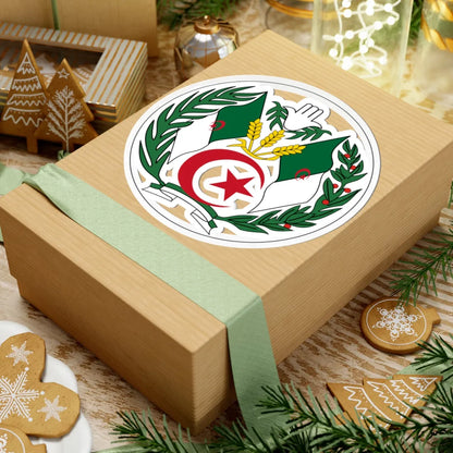 Emblem of Algeria 1971-1976 (Algeria) (Coat of Arms) STICKER Vinyl Kiss-Cut Decal - The Sticker Space