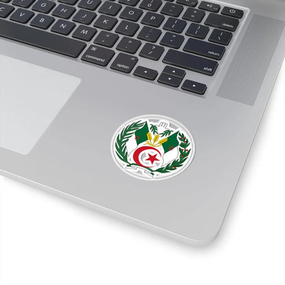 Emblem of Algeria 1971-1976 (Algeria) (Coat of Arms) STICKER Vinyl Kiss-Cut Decal - The Sticker Space