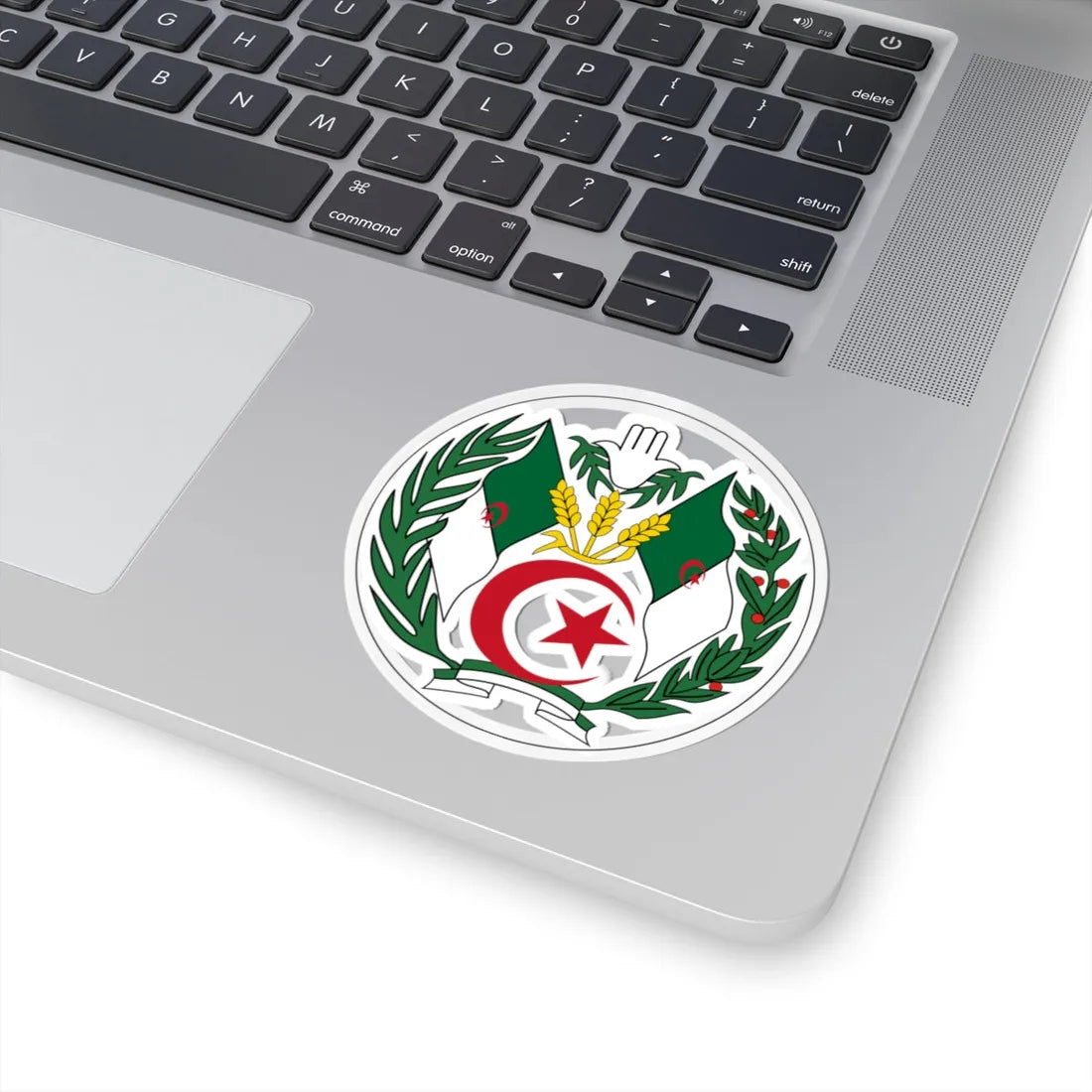 Emblem of Algeria 1971-1976 (Algeria) (Coat of Arms) STICKER Vinyl Kiss-Cut Decal - The Sticker Space