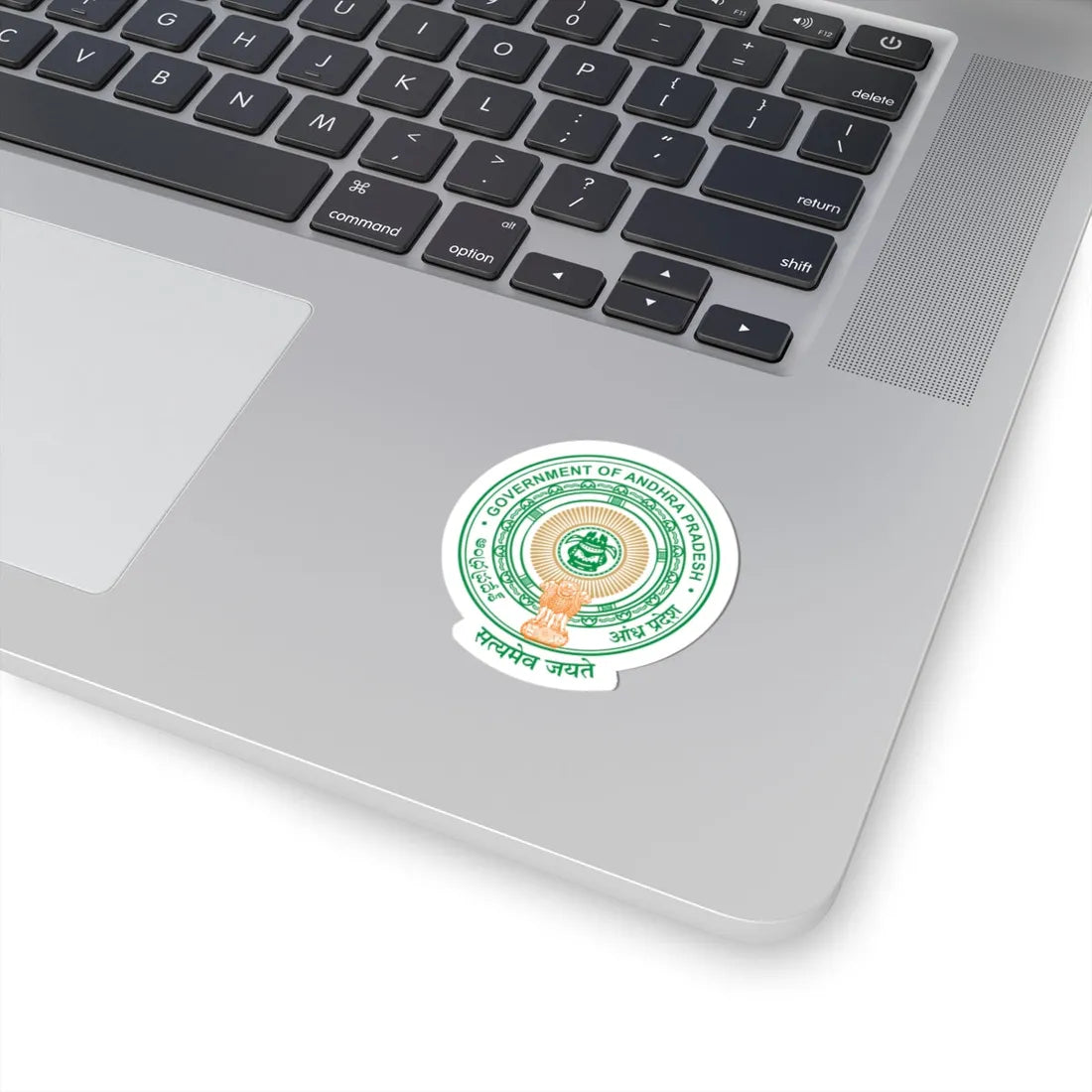 Emblem of Andhra Pradesh before 2014 (India) (Coat of Arms) STICKER Vinyl Kiss-Cut Decal - The Sticker Space