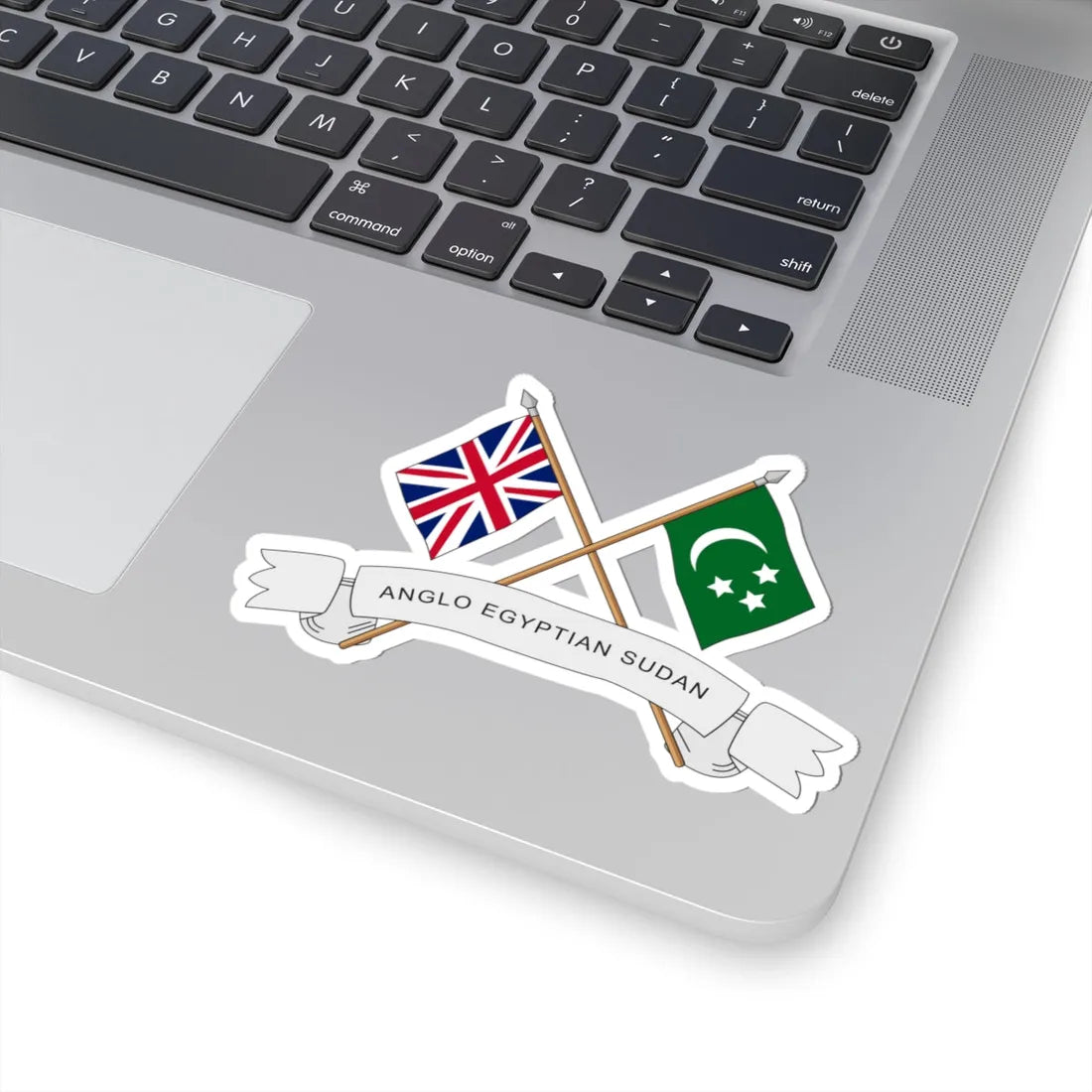 Emblem of Anglo-Egyptian Sudan (Egypt) (Coat of Arms) STICKER Vinyl Kiss-Cut Decal - The Sticker Space