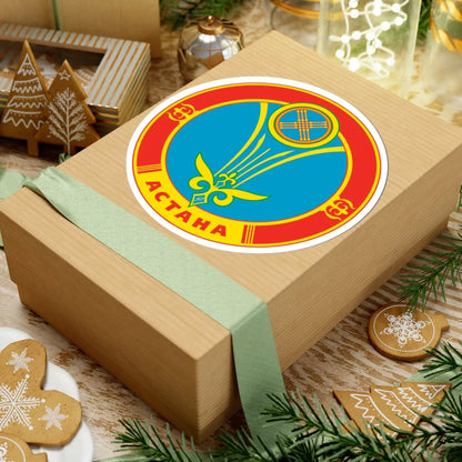 Emblem of Astana (Kazakhstan) (Coat of Arms) STICKER Vinyl Kiss-Cut Decal - The Sticker Space