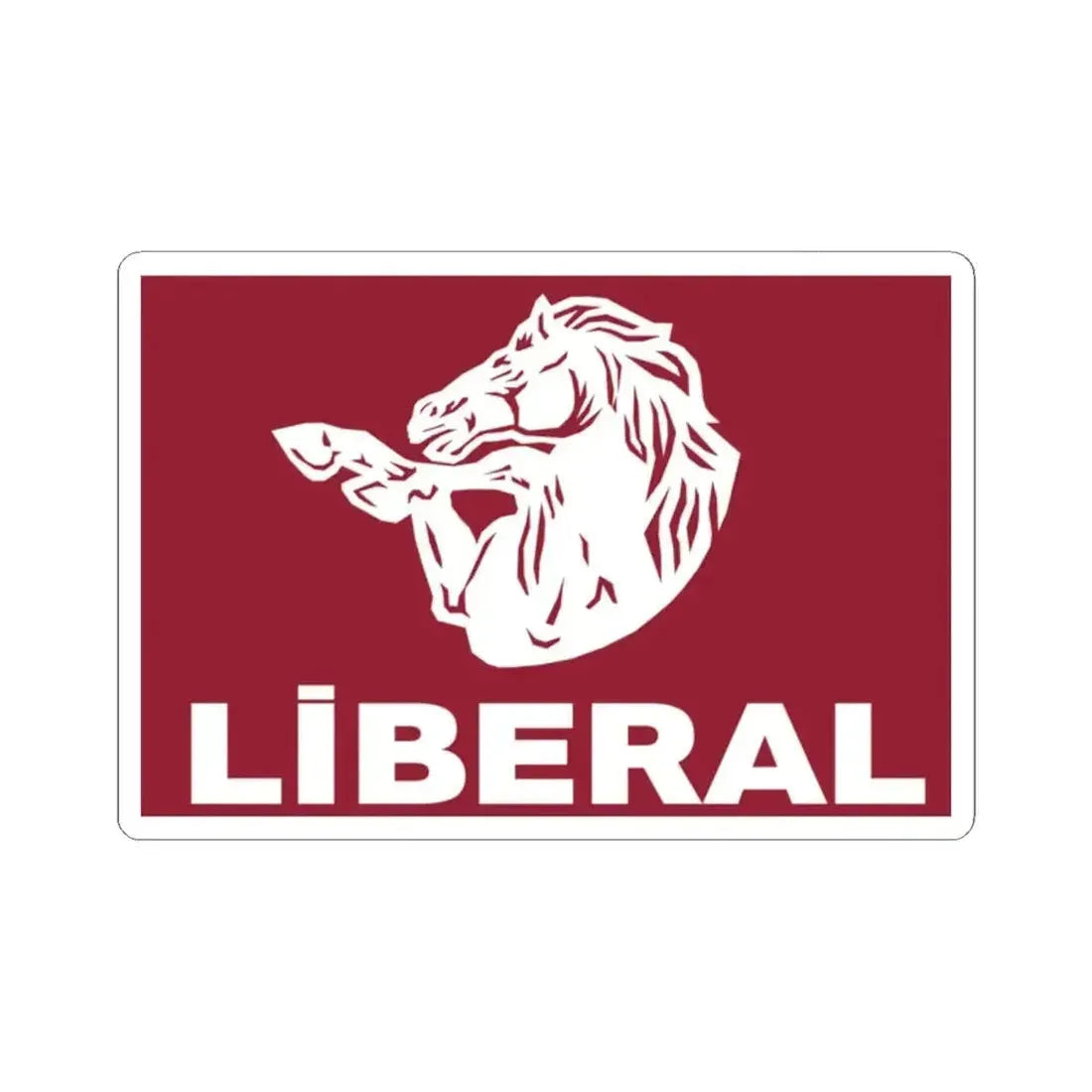 Emblem of Azerbaijan Liberal Party (Azerbaijan) STICKER Vinyl Kiss-Cut Decal 2 Inch White - The Sticker Space