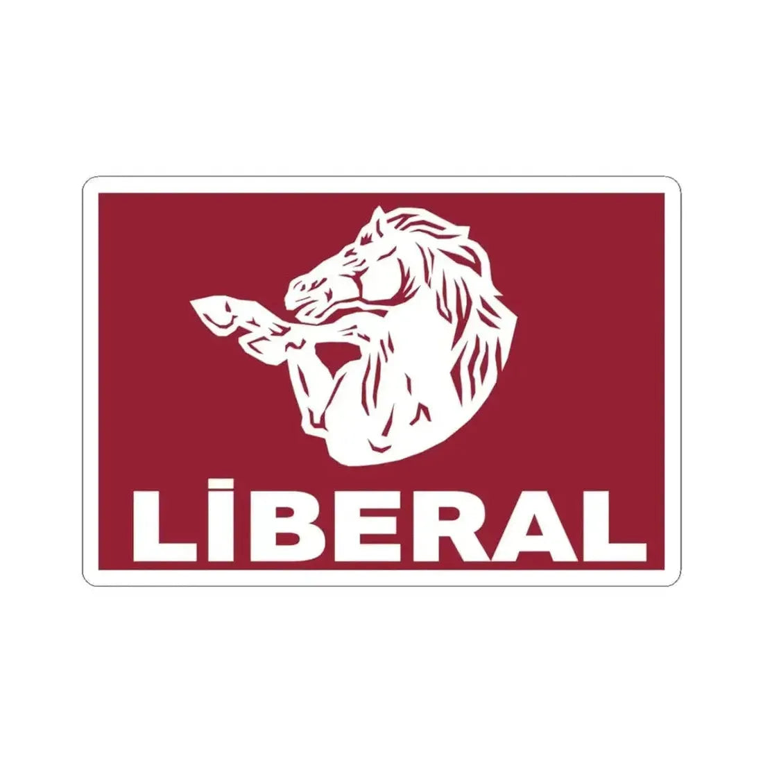 Emblem of Azerbaijan Liberal Party (Azerbaijan) STICKER Vinyl Kiss-Cut Decal 3 Inch White - The Sticker Space