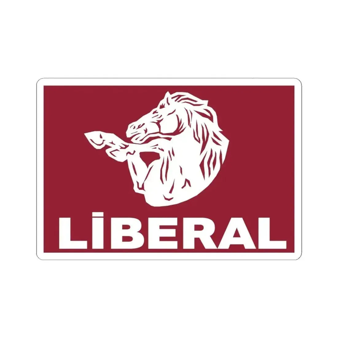 Emblem of Azerbaijan Liberal Party (Azerbaijan) STICKER Vinyl Kiss-Cut Decal 6 Inch White - The Sticker Space