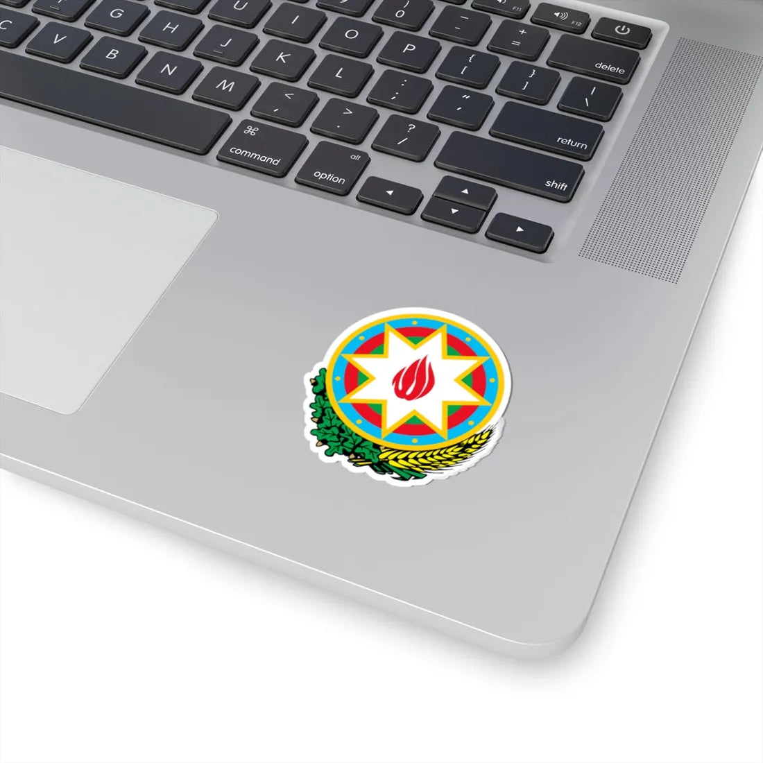 Emblem of Azerbaijan simmetric star (Azerbaijan) (Coat of Arms) STICKER Vinyl Kiss-Cut Decal - The Sticker Space