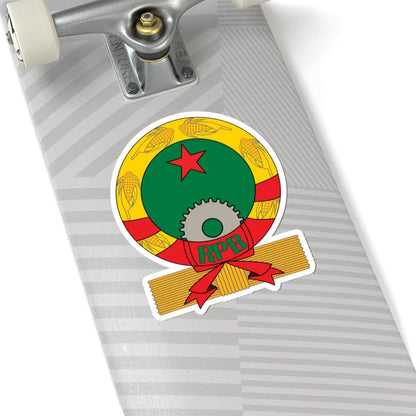 Emblem of Benin 1975-1990 (Benin) (Coat of Arms) STICKER Vinyl Kiss-Cut Decal - The Sticker Space