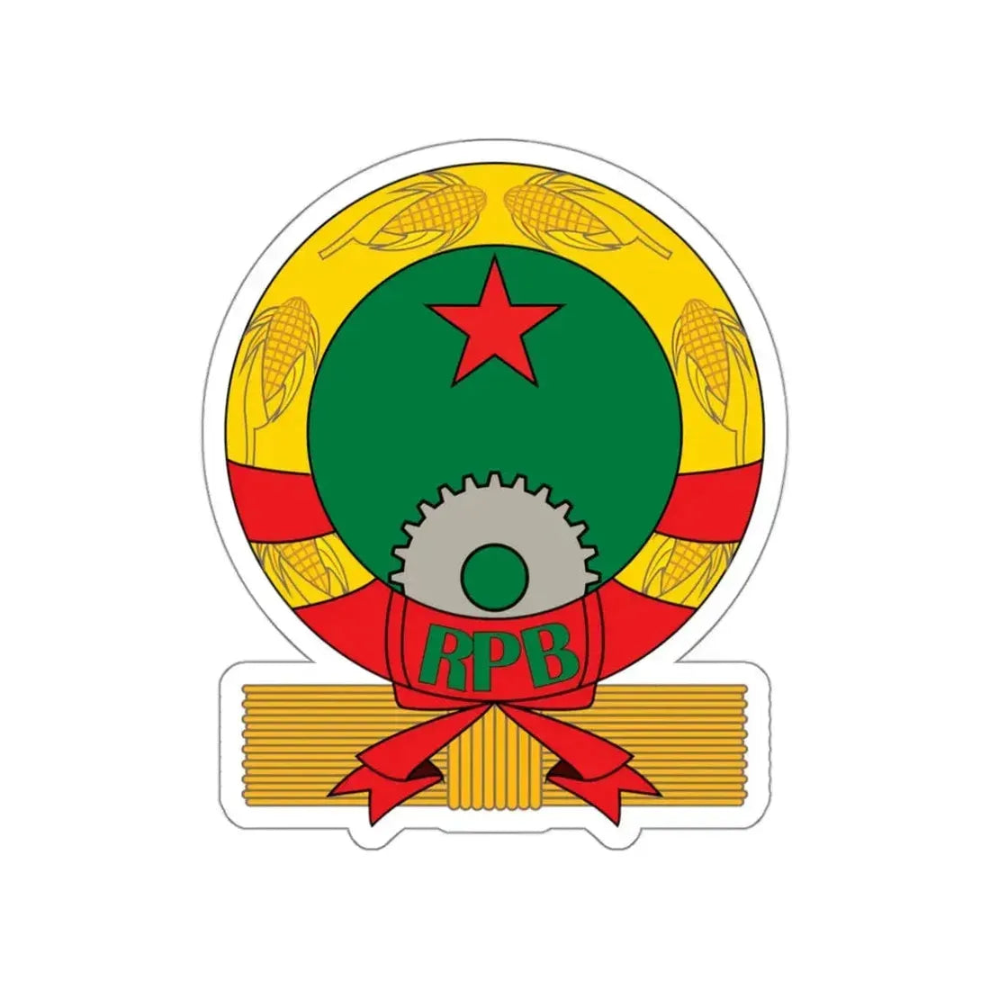 Emblem of Benin (1975–1990) STICKER Vinyl Die-Cut Decal 3 Inch - The Sticker Space