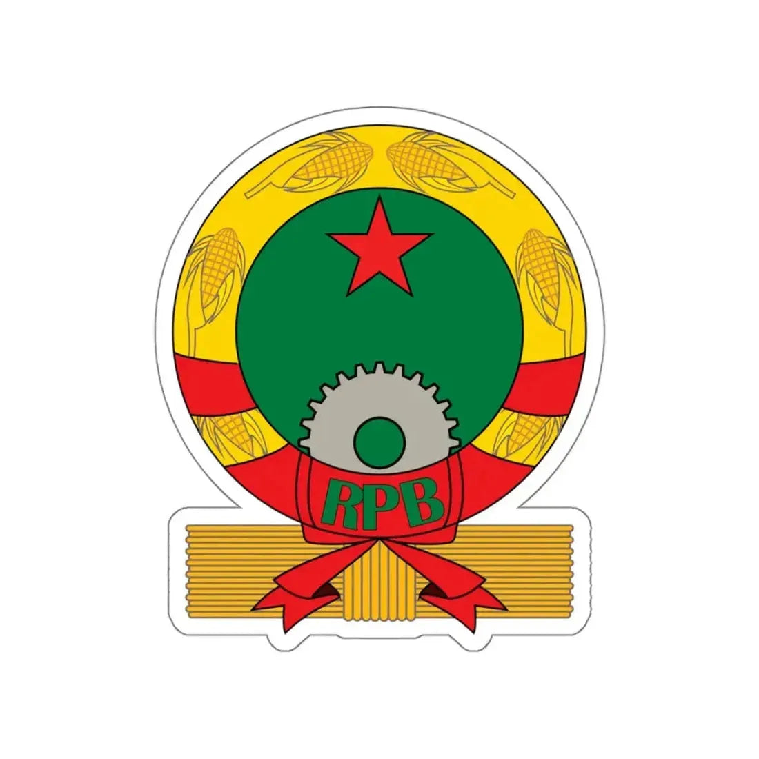 Emblem of Benin (1975–1990) STICKER Vinyl Die-Cut Decal 5 Inch - The Sticker Space