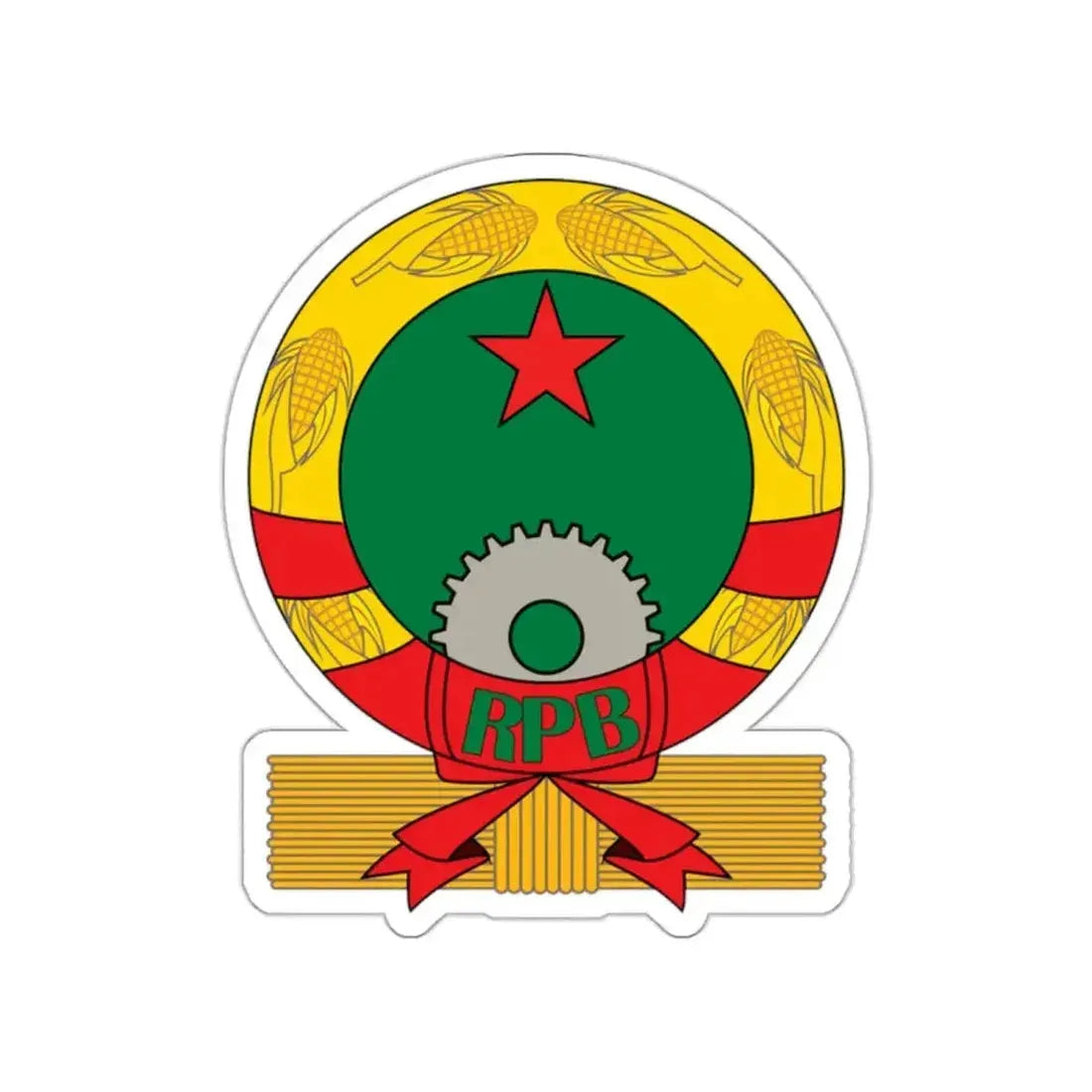 Emblem of Benin (1975–1990) STICKER Vinyl Die-Cut Decal - The Sticker Space