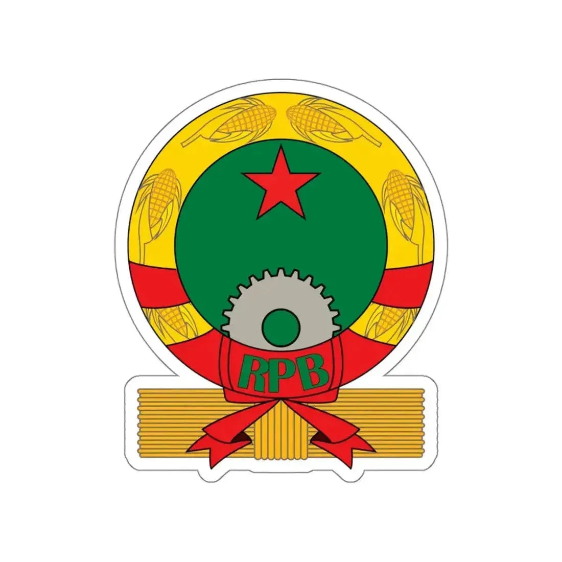 Emblem of Benin (1975–1990) STICKER Vinyl Die-Cut Decal - The Sticker Space