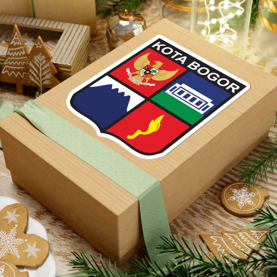 Emblem of Bogor (Indonesia) (Coat of Arms) STICKER Vinyl Kiss-Cut Decal - The Sticker Space