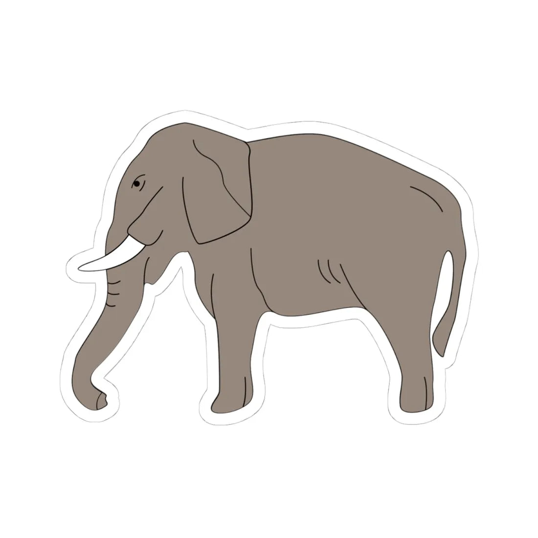 Emblem of British Togoland (Ghana) (Coat of Arms) STICKER Vinyl Kiss-Cut Decal 4 Inch White - The Sticker Space