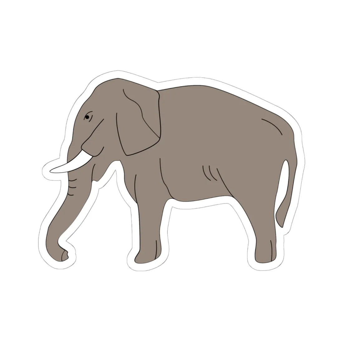 Emblem of British Togoland (Ghana) (Coat of Arms) STICKER Vinyl Kiss-Cut Decal 6 Inch White - The Sticker Space