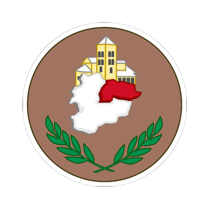 Emblem of Canillo (Andorra) (Coat of Arms) STICKER Vinyl Kiss-Cut Decal 4 Inch White - The Sticker Space