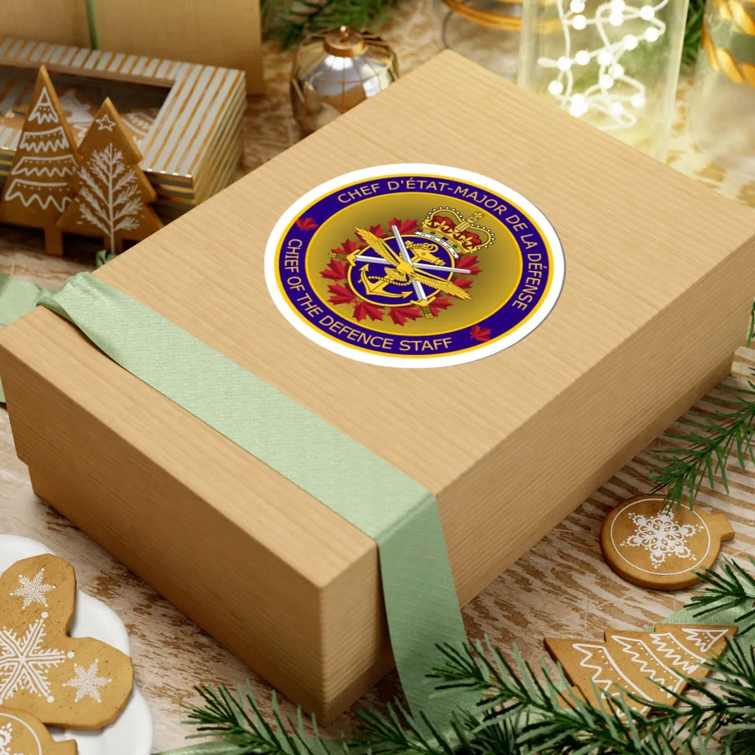 Emblem of Chief of the Defence Staff Canada (Canada) (Coat of Arms) STICKER Vinyl Kiss-Cut Decal - The Sticker Space