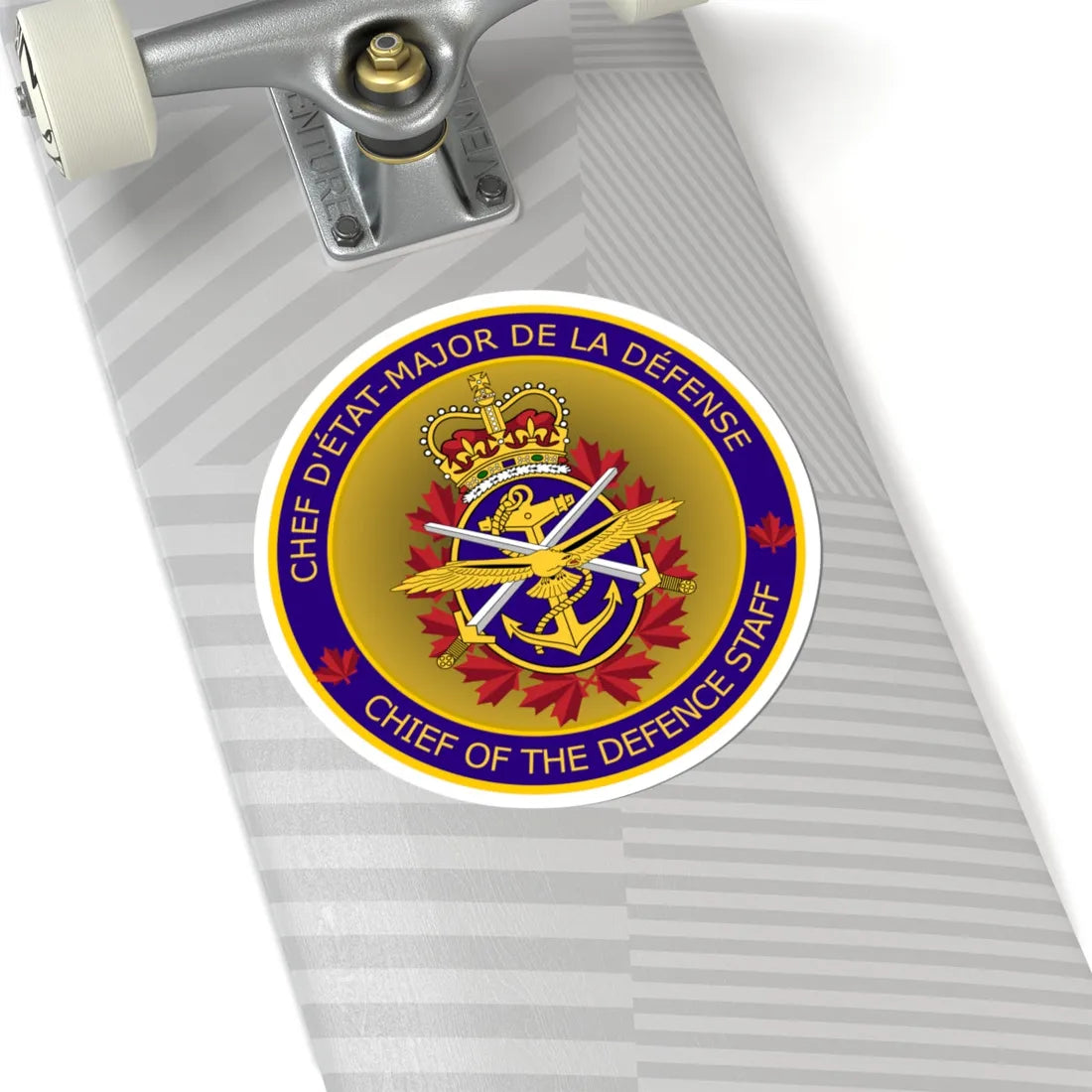 Emblem of Chief of the Defence Staff Canada (Canada) (Coat of Arms) STICKER Vinyl Kiss-Cut Decal - The Sticker Space